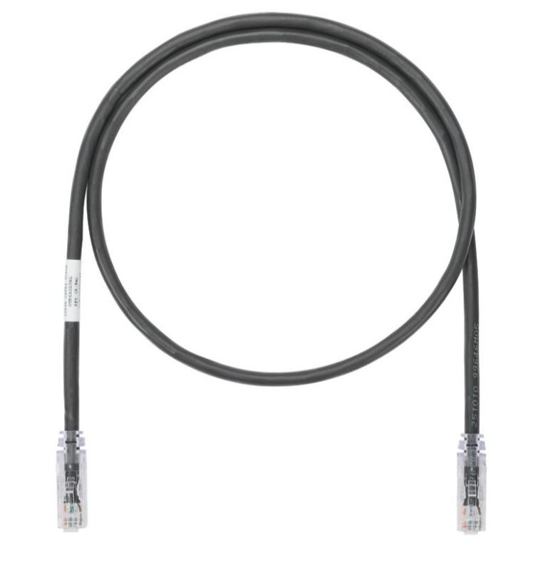 PANDUIT UTP6ASD3MBL Copper Patch Cord- Cat 6A SD- Black UTP Cable- 3 Meter