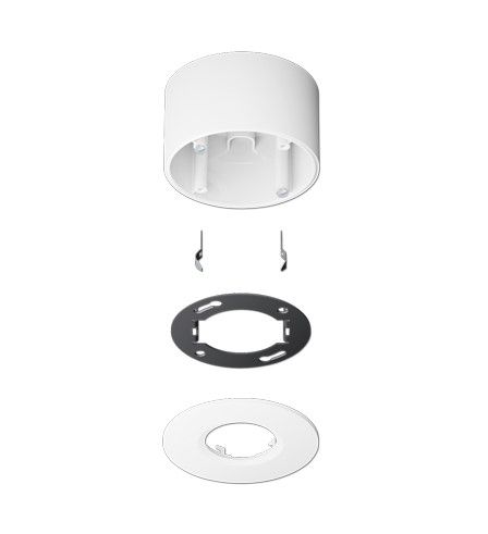 JUNG PMM-AP-SET-WW Set per montaggio sporgente per rivelatore di presenza mini 3361MWW- 3361-1MWW