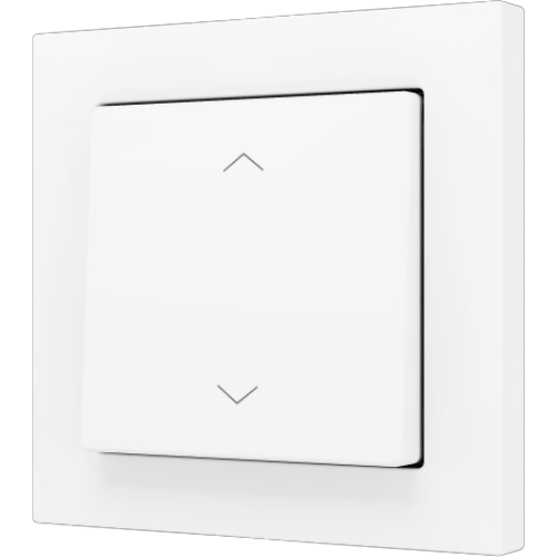 ZENNIO ZS551PB2SMW ZS55. Simple Soft push button for 2 binary inputs