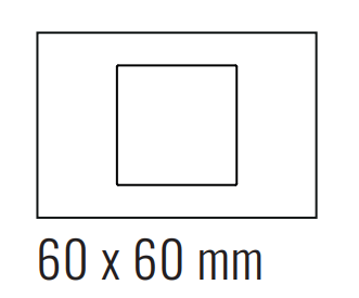 EKINEX EK-DRS-GBS Placca Deep (FF e 71 e 20Venti ) rettangolare METALLO (ALLUMINIO)