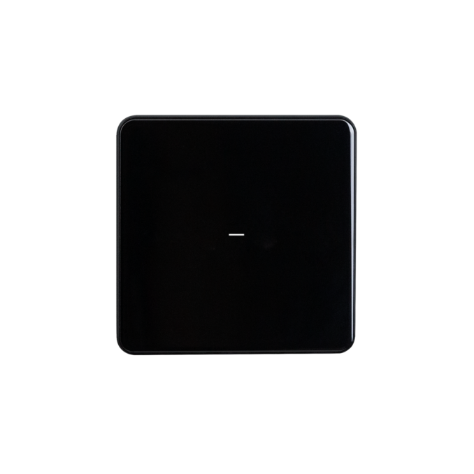 ELSNER 71114 KNX eTR M1, jet black RAL 9005 1-gang Push Button with Temperature Sensor