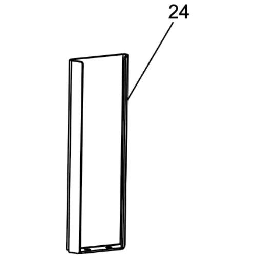 FAAC SPARE PARTS MLPREF01 Reference column for XGUARD