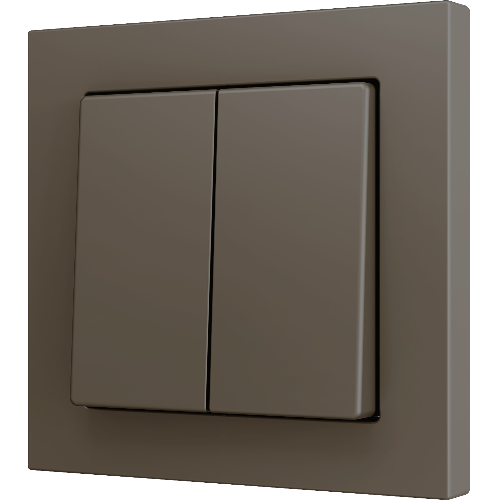 ZENNIO ZS552PB4M ZS55. Double Soft push button for 4 binary inputs