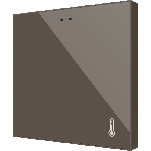 ZENNIO ZACFATM Flat AmbienT. Temperature Probe - Mocha