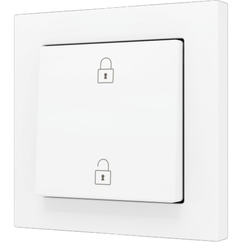 ZENNIO ZS551PB2MWC ZS55. Simple Soft push button for 2 binary inputs