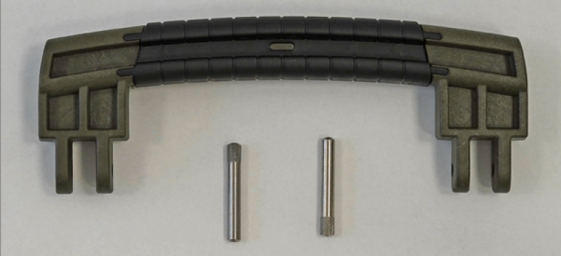 GT LINE KIN.1384 Handle, green, black rubber coating (mod. 7)