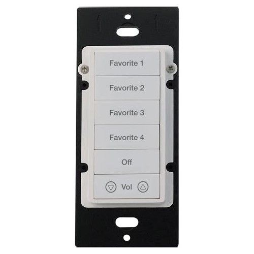 ELAN KEY PAD KPCW8W Keypad Controller, 8 Buttons Blue Backlight, White