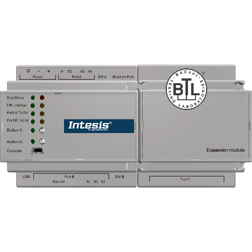 INBACEIP1K20000 Intesis Gateway EtherNet/IP a BACnet IP o MS/TP — Server BACnet — 1200 Punti dati