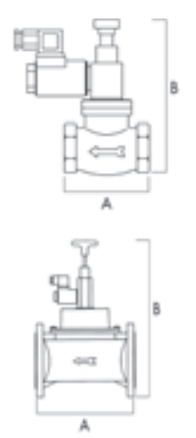 TECNOCONTROL VR947/12Ex Manual reset solenoid valve NC DN80 12Vdc 6 bar ATEX