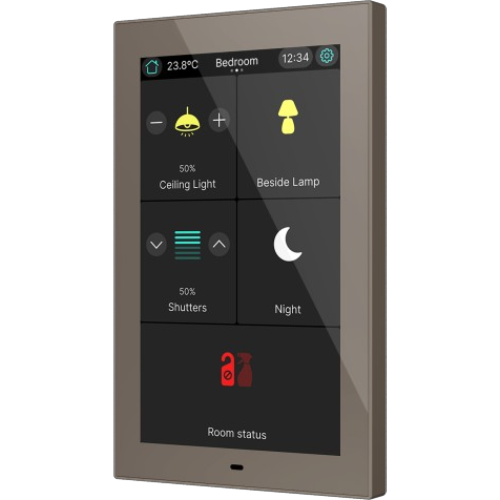 ZENNIO ZVICX50M CX50. Capacitive touch panel 5 pollici - Mocha