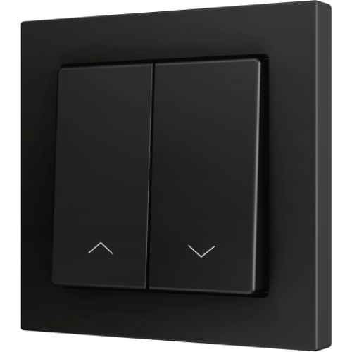 ZENNIO ZS552PB2SA ZS55. Double Soft push button for 2 binary inputs - Anthracite