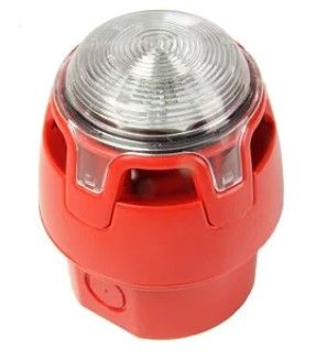 NOTIFIER CWSS-RR-W5 OPTICAL/ACOUSTIC ALARM WITH RED LED IP65 EN54-3/23