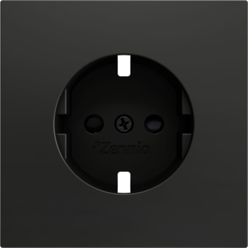ZENNIO ZS55CSCSA ZS55. Schuko screwless socket cover 55x55 mm - Ant