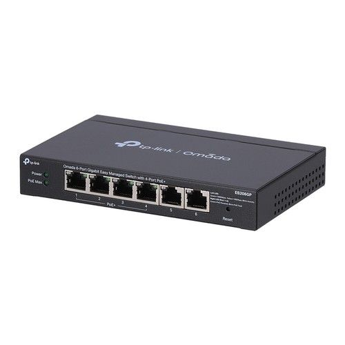 TP LINK ES206GP OMADA 6PORT WITH 4-PORT POE+ - Switch