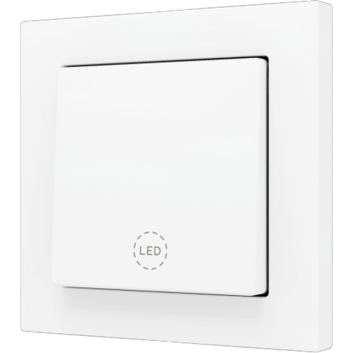 ZENNIO ZS551PB1MWC ZS55. Simple Soft push button for 1 binary input
