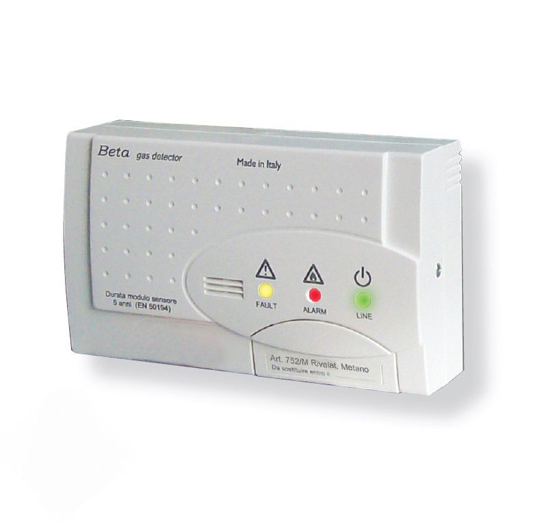 TECNOCONTROL SE330KM Domestic Beta gas detector for CH4 - relay - replaceable sensor - IMQ
