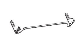 TOPP 1A4811 Tilting front mounting bracket - white