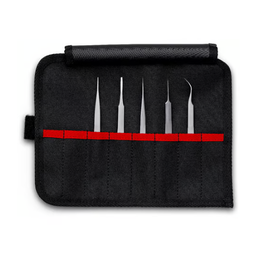 KNIPEX 92 00 02 Precision tweezer set, 5 pcs