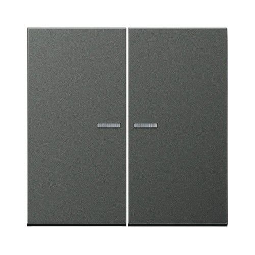 JUNG AL10921STRFAN Pulsante KNX RF, 2 canali, antracite