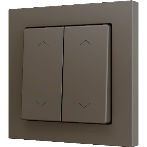 ZENNIO ZS552PB4SHM ZS55. Double Soft push button for 4 binary inputs