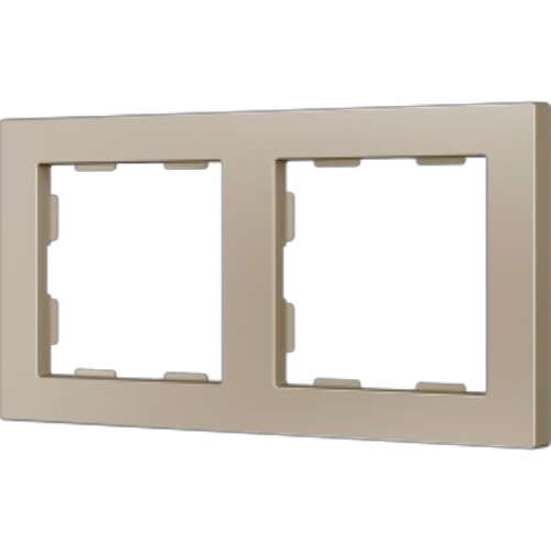 ZENNIO 980000204 ZS55. 2-gang Frame - Champagne