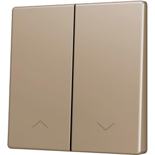 ZENNIO ZS55CSOFT22SHC ZS55. Cover for Double KNX Soft push button 55x55