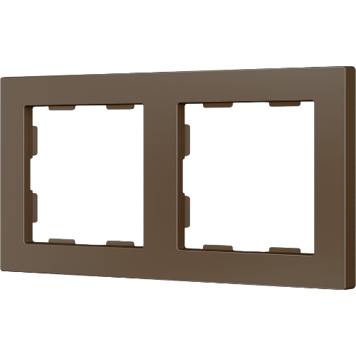 ZENNIO 980000203 ZS55. 2-gang Frame - Mocha