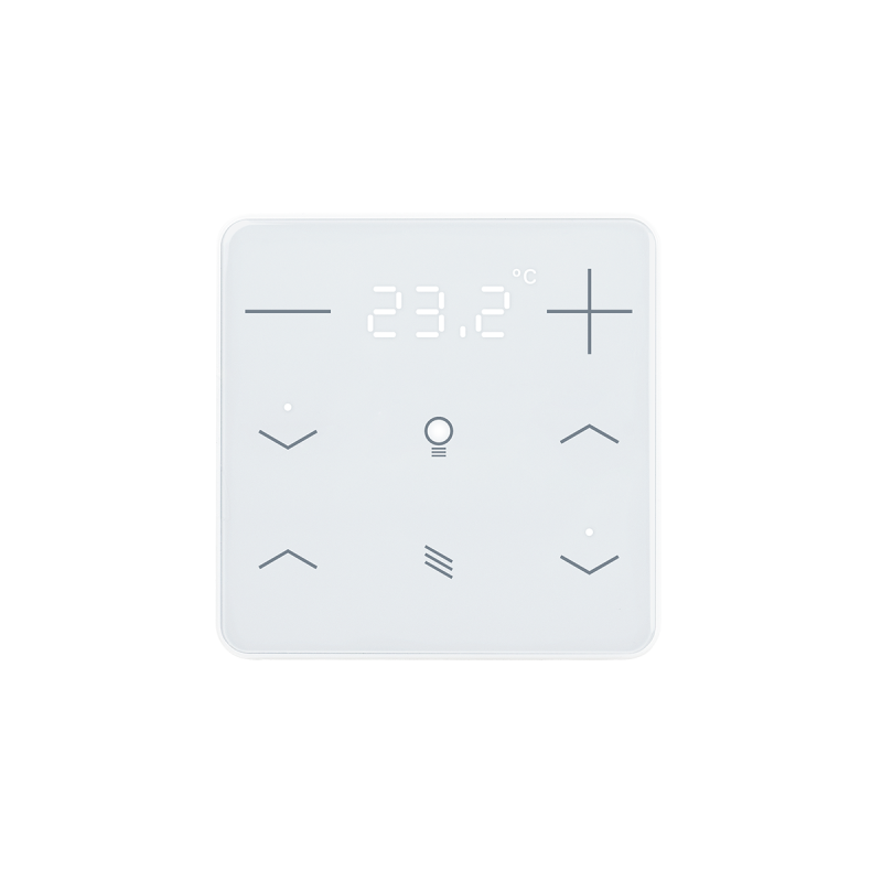 ELSNER 71193 KNX eTR 208 Light/Sunblind, white RAL 9003 Button for Temperature, Light, Solar Protection