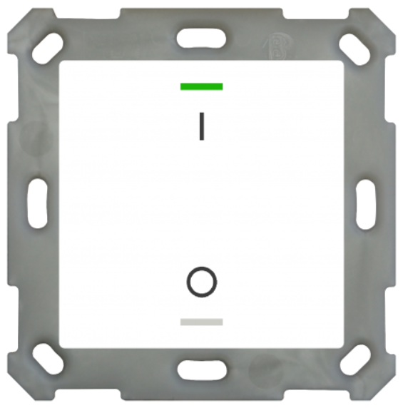 MDT BE-TAL55T1.B1 BE-TAL55T1.B1: Push Button Lite 55 1-volte, RGBW, Bianco - Finitura lucida
