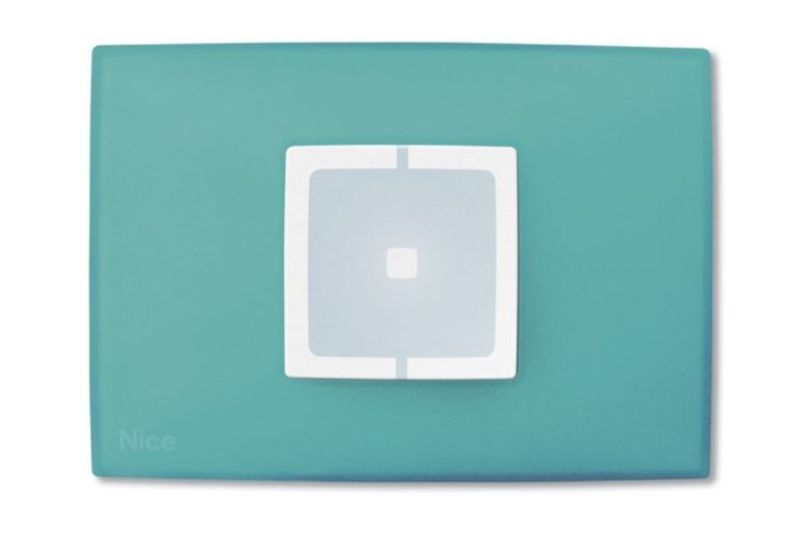 NICE WRS Rectangular wall plate, water green - 10 pieces