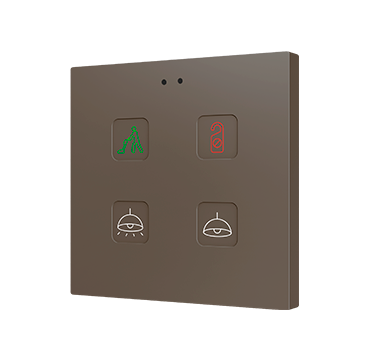 ZENNIO ZVITR4M Tecla RGB 4. PC-ABS Capacitive push button - 4 but