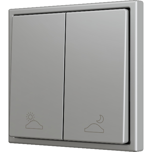 ZENNIO ZS702PB2SC ZS70. Double Soft push button for 2 binary inputs