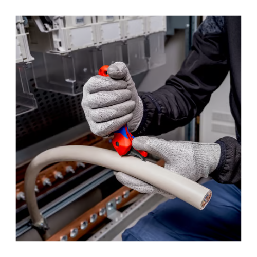 KNIPEX 16 50 145 SB Cable stripping knife with guide rail