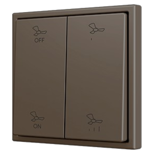 ZENNIO ZS702PB4M ZS70. Double Soft push button for 4 binary inputs