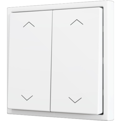 ZENNIO ZS702PB4SHMW ZS70. Double Soft push button for 4 binary inputs