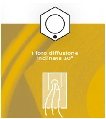 CONCEPT CSS-ACCS35-30 for S35 and S55 - 1 hole 30 degree inclined diffusion