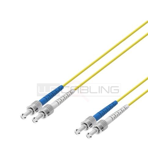 WP RACK WPC-FP0-9STST-075 Bretella fibra ottica monomodale, 9/125μ ST-ST, 7,5 mt.