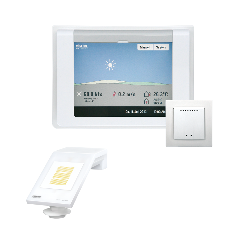ELSNER 60124 Sistema di controllo dell'edificio WS1000 Color-10-bianco per 10 azionamenti 230 V