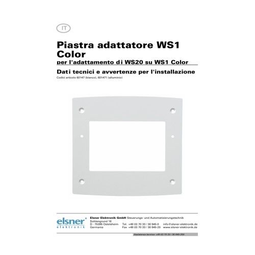 ELSNER 60221 WS1 Colour Cavity Wall Mounting Kit