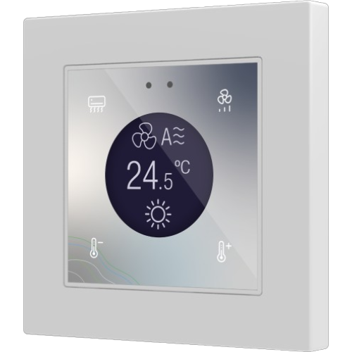 ZENNIO ZVIF55DV2C360 Flat 55 Display v2. Glass capacitive switch with display