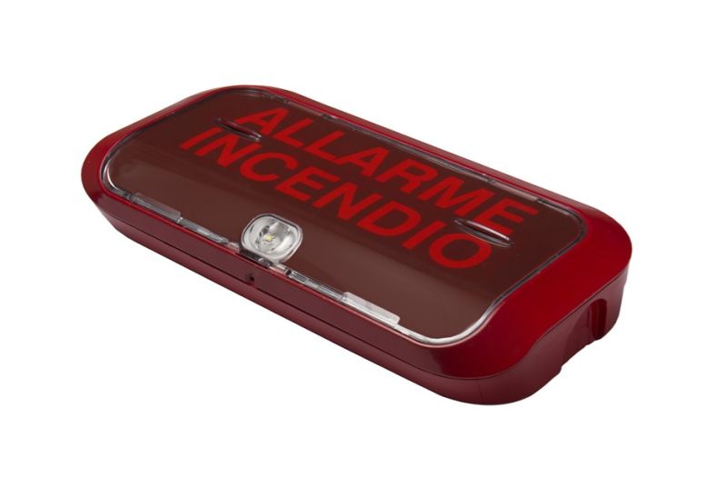 VIMO KLAMPENLR Red optical wall alarm plate