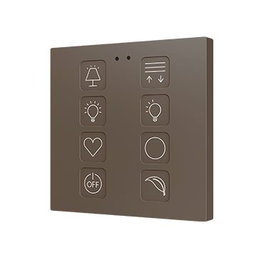 ZENNIO ZVITR8M Tecla RGB 8. PC-ABS Capacitive push button - 8 but