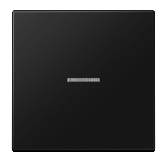 JUNG LS10911STRFSWM Pulsante KNX RF, 1 canale, nero grafite opaco