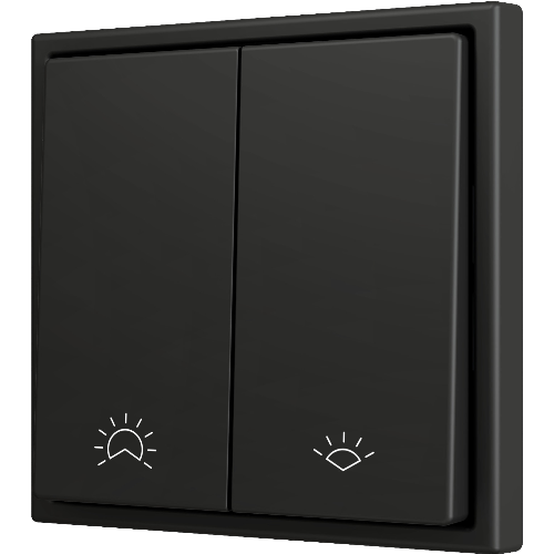 ZENNIO ZS702PB2AC ZS70. Double Soft push button for 2 binary inputs