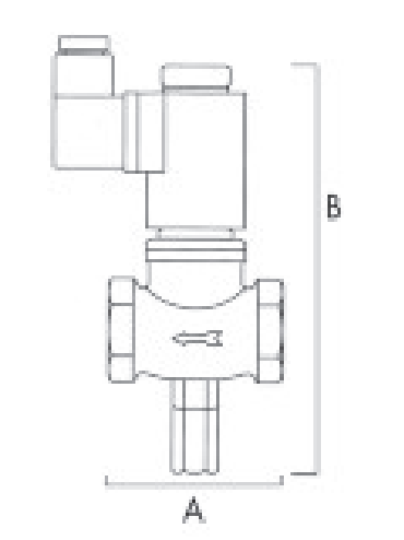 TECNOCONTROL VR600 Manual reset solenoid valve NC 1/2 inch 230Vac