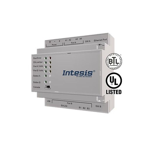 INTESIS INBACMBM6000200 Modbus TCP&amp;RTU Master to BACnet IP&amp;MSTP Server Gate