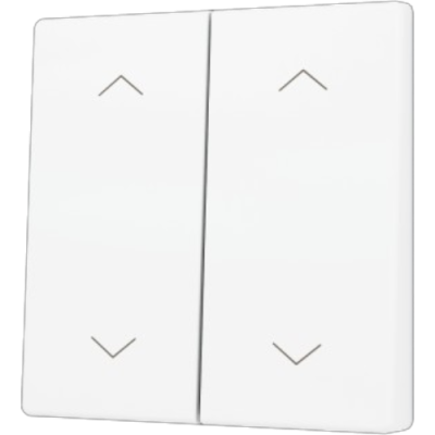 ZENNIO ZS55CSOFT24SHMW ZS55. Cover for Double KNX Soft push button 55x55