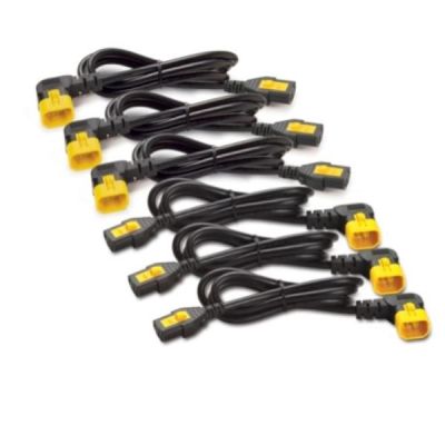 APC UPS AP8704R-WW KIT CAVI DI ALIMETAZIONE 6PZ BLOCCAGGIO C13-C14 (90°) 1,2M