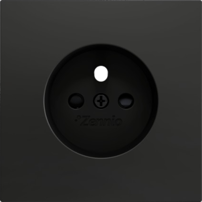 ZENNIO ZS55CFSA ZS55. French screwless socket cover - Anthracite