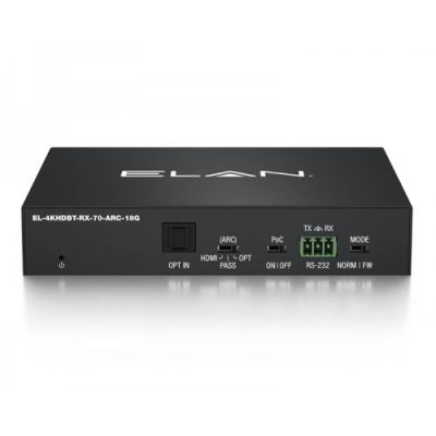 ELAN EL-4KHDBT-RX70ARC18G HDBaseT Receiver 4K/70m, BiDi IR, PoH (PoE), Optic